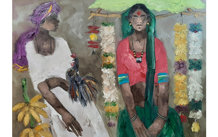 JMS012
Badami People - IX
Oil on Canvas
36 x 48 inches
2019
Available
